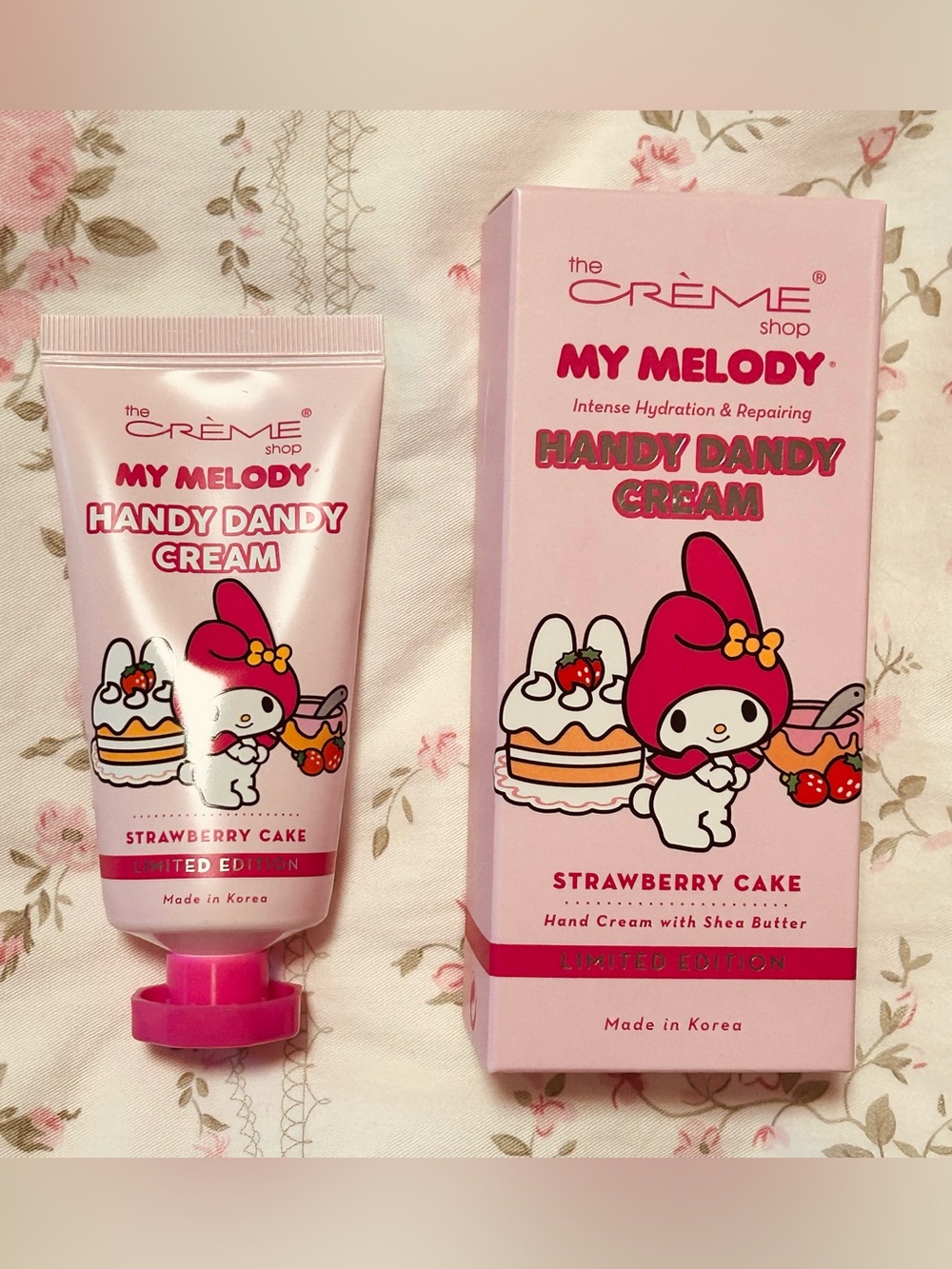 The Creme Shop - My Melody Handy Dandy Cream - Strawberry Cake Limited Edition
